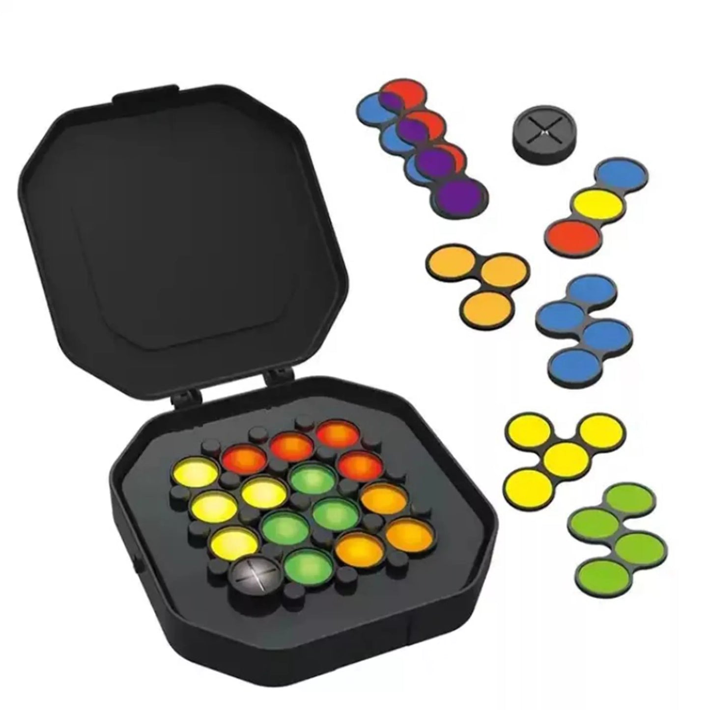 WOOPIE IQ dėlionė „Sukurk raštą“ smegenų lavinimui, spalvų maišymo mokymuisi