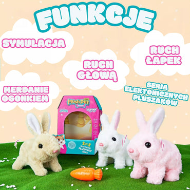 Woopie interaktyvus pliušinis triušiukas