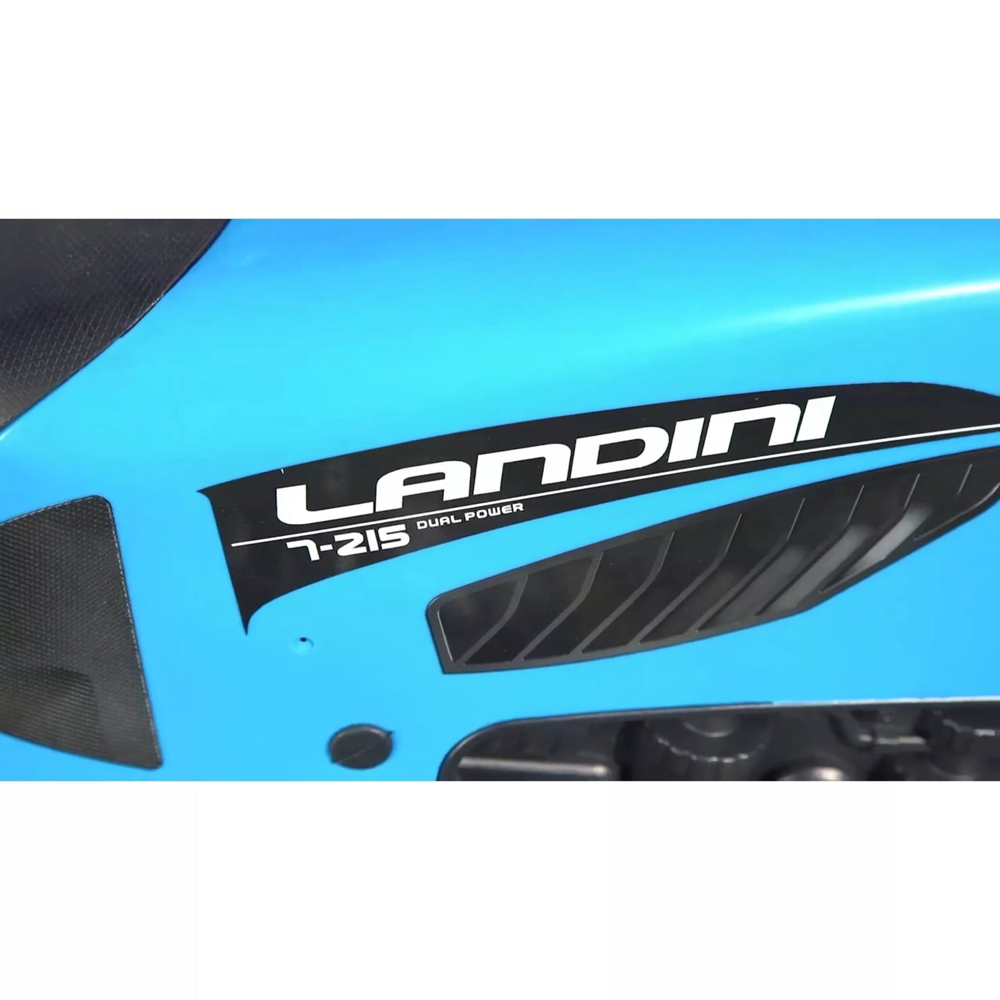 FALK Landini mėlynas pedalų traktorius su priekaba