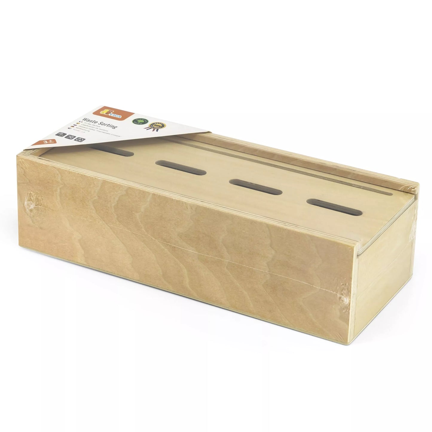 VIGA Dėlionė Medinis edukacinis žaidimas, skirtas mokytis rūšiuoti atliekas