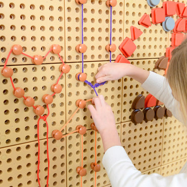 MASTERKIDZ Kaiščių ir virvelių rinkinys STEM mokslo ir kūrybinei lentai