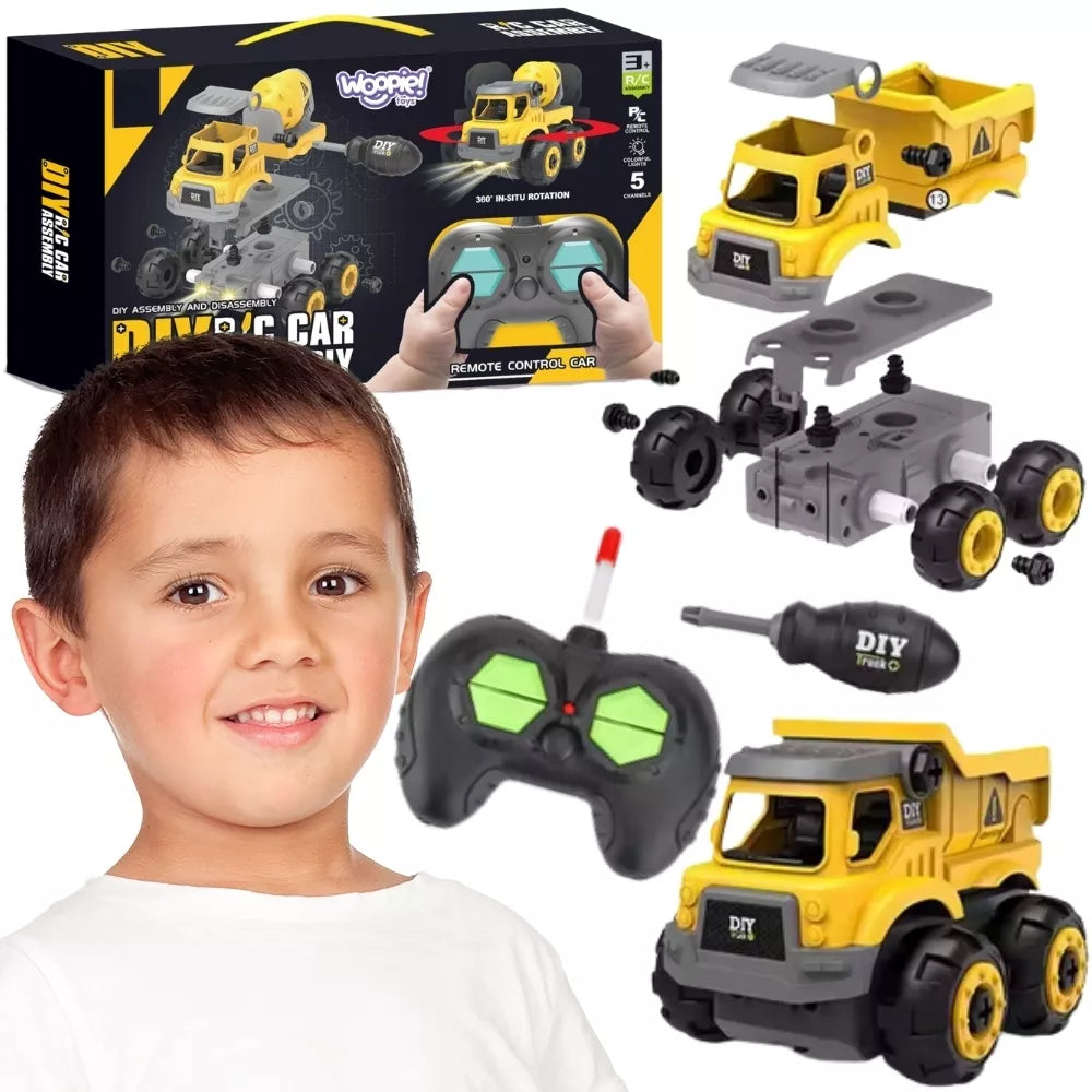 WOOPIE Nuotoliniu būdu valdomas DIY statybos automobilis