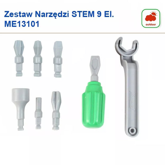 MASTERKIDZ Rankinių įrankių rinkinys (6 vnt.) – atsuktuvas ir veržliaraktis STEM mokslo ir edukacinei lentelei