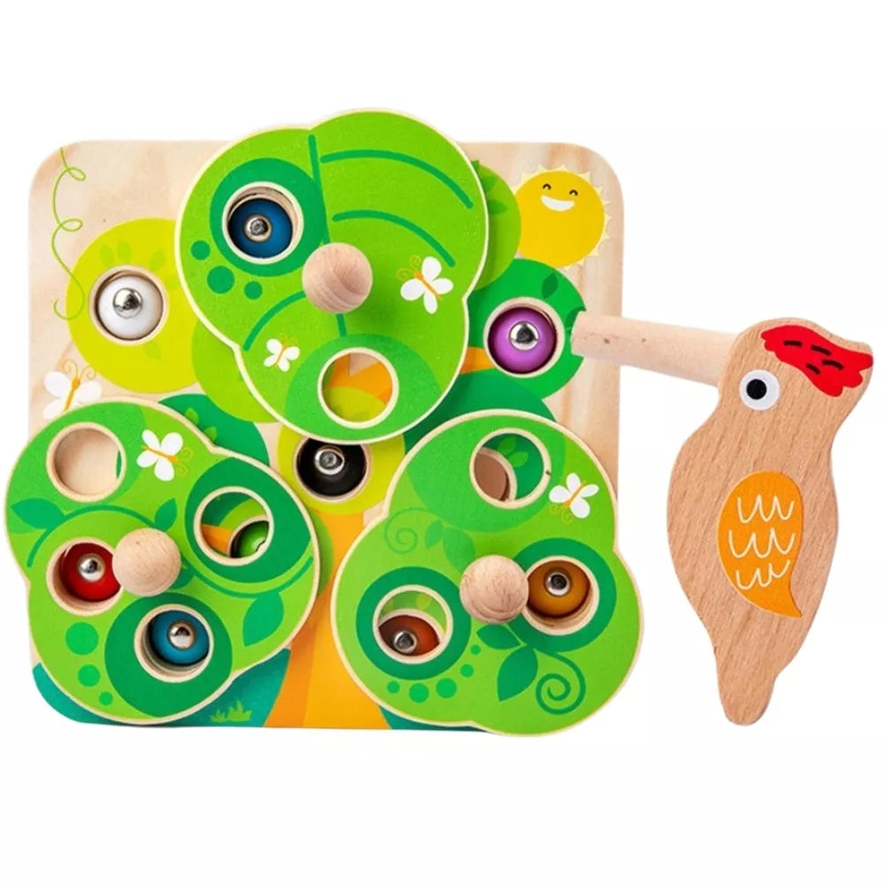 TOOKY TOY 2 viename medinis arkadinis žaidimas „Trauk vabzdžius“ vaikams