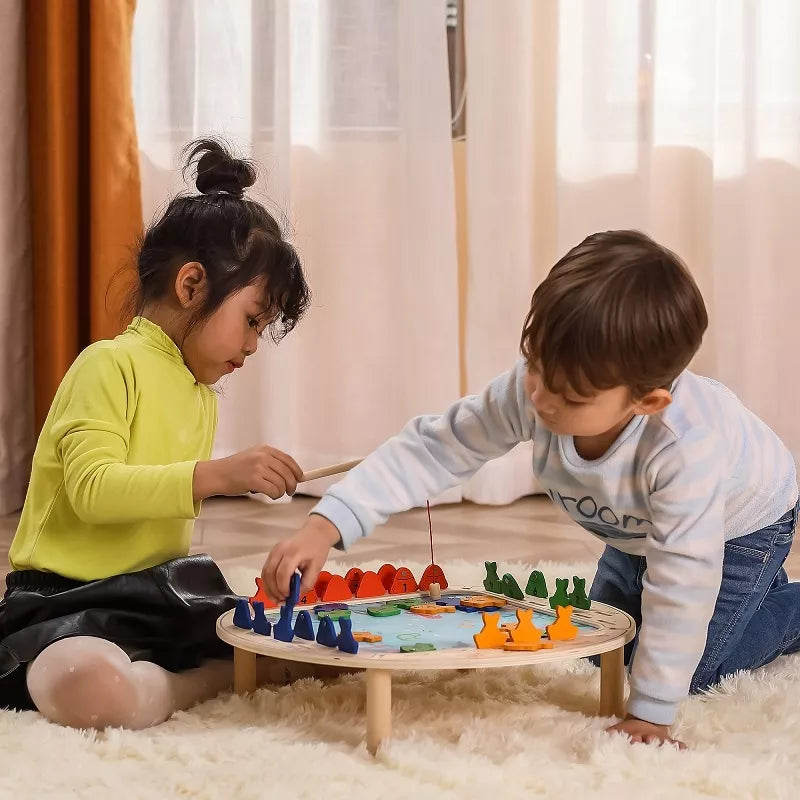 Medinės žvejybos žaidimas