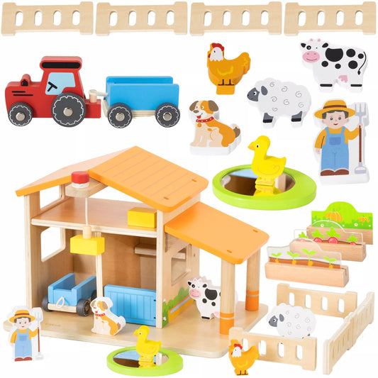 VIGA medinis ūkininko namelis su sodu ir traktoriumi, 21 dalis