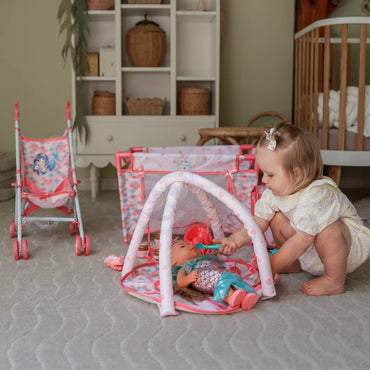 WOOPIE ROYAL Lėlė Bobas 36 cm Undinė Interaktyvus XXL Rinkinys Auklė 18in1