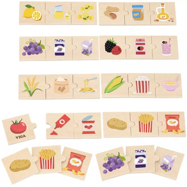 VIGA dėlionių rinkinys „Atraskite gamtos ir maisto ryšį“