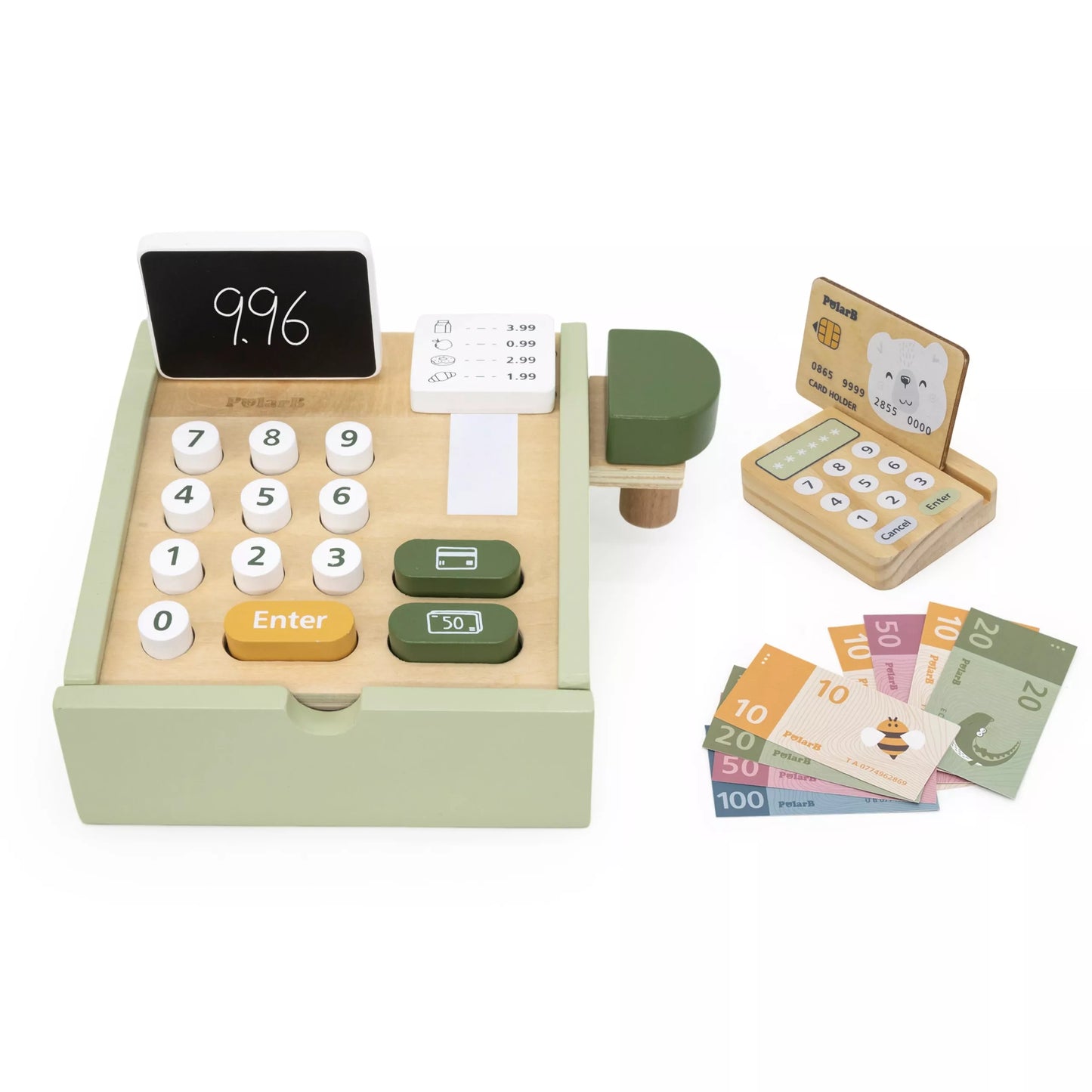 Medinis kasos aparatas Žalias