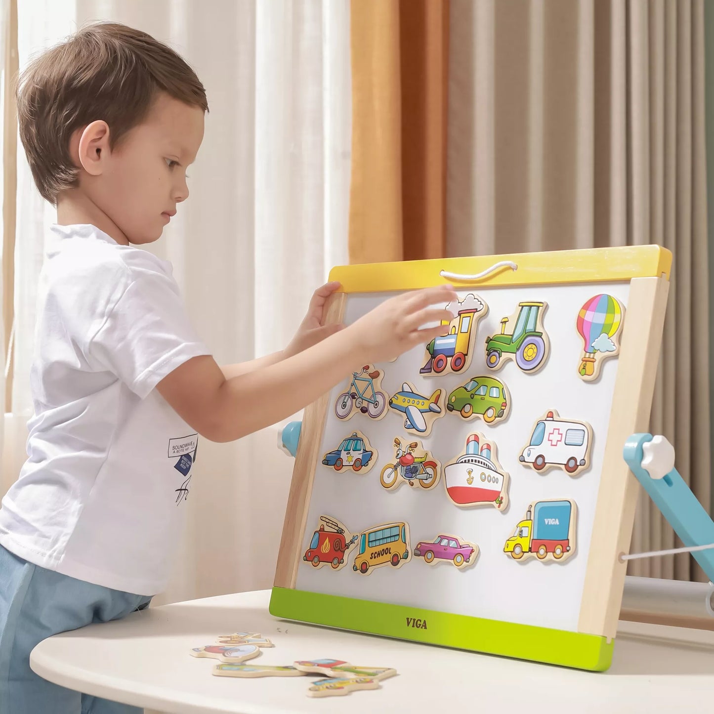 VIGA medinių transporto priemonių magnetų rinkinys