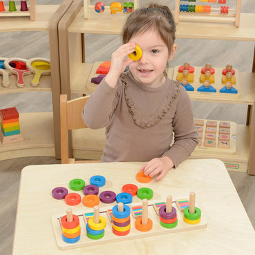 MASTERKIDZ Montessori skaičiavimo ir spalvų rūšiuoklis