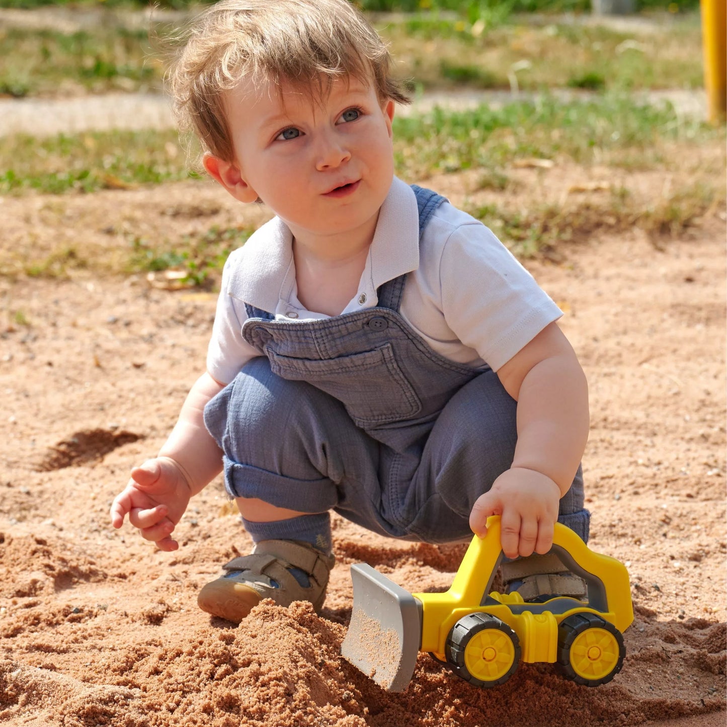 BIG buldozeris su minkštomis padangomis