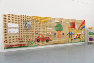 MASTERKIDZ STEM kūrybinė mokslo lenta su montavimo panele, 120×80 cm