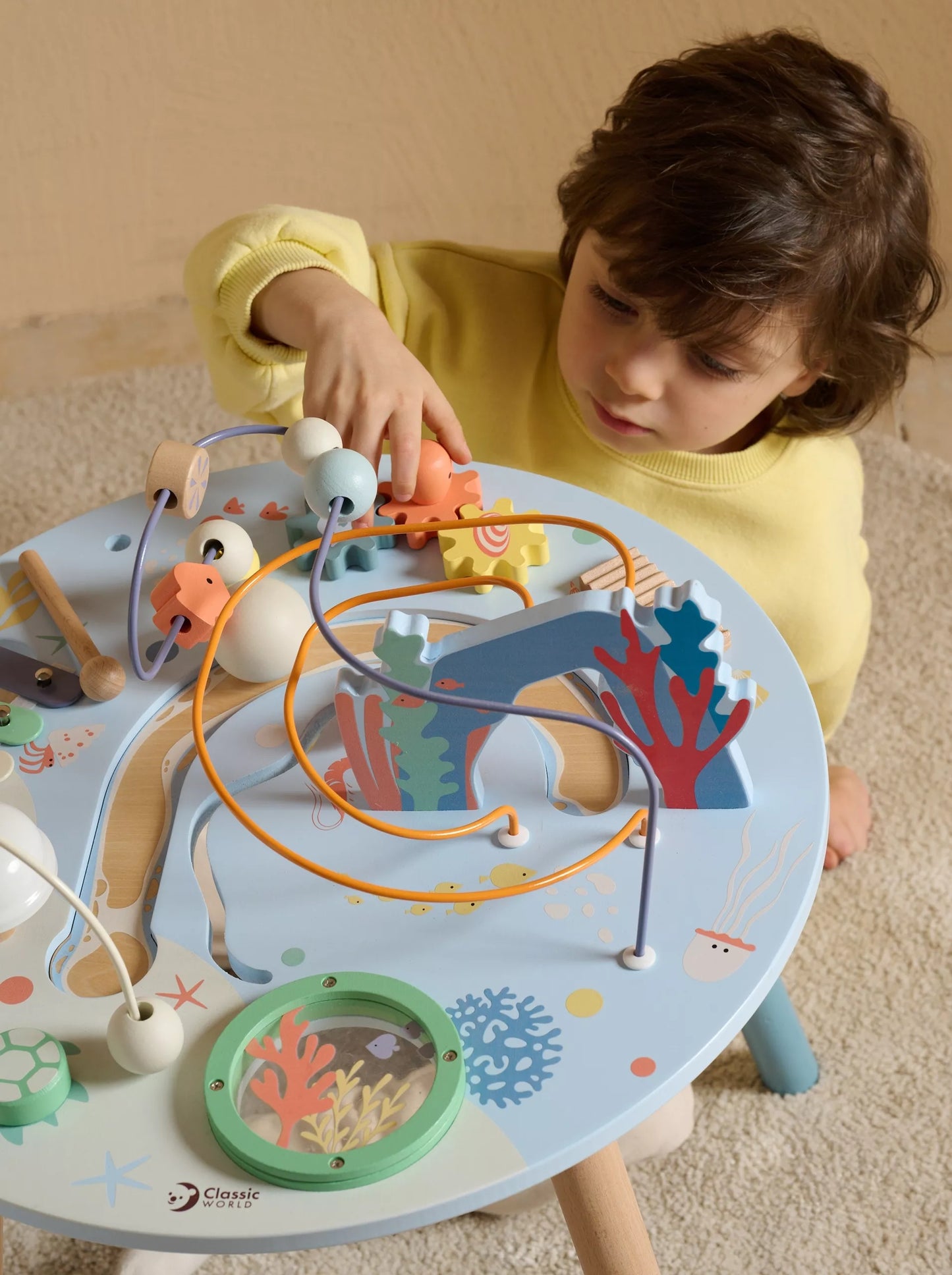 Medinis užsiėmimų stalas „Jūros gyvenimas“