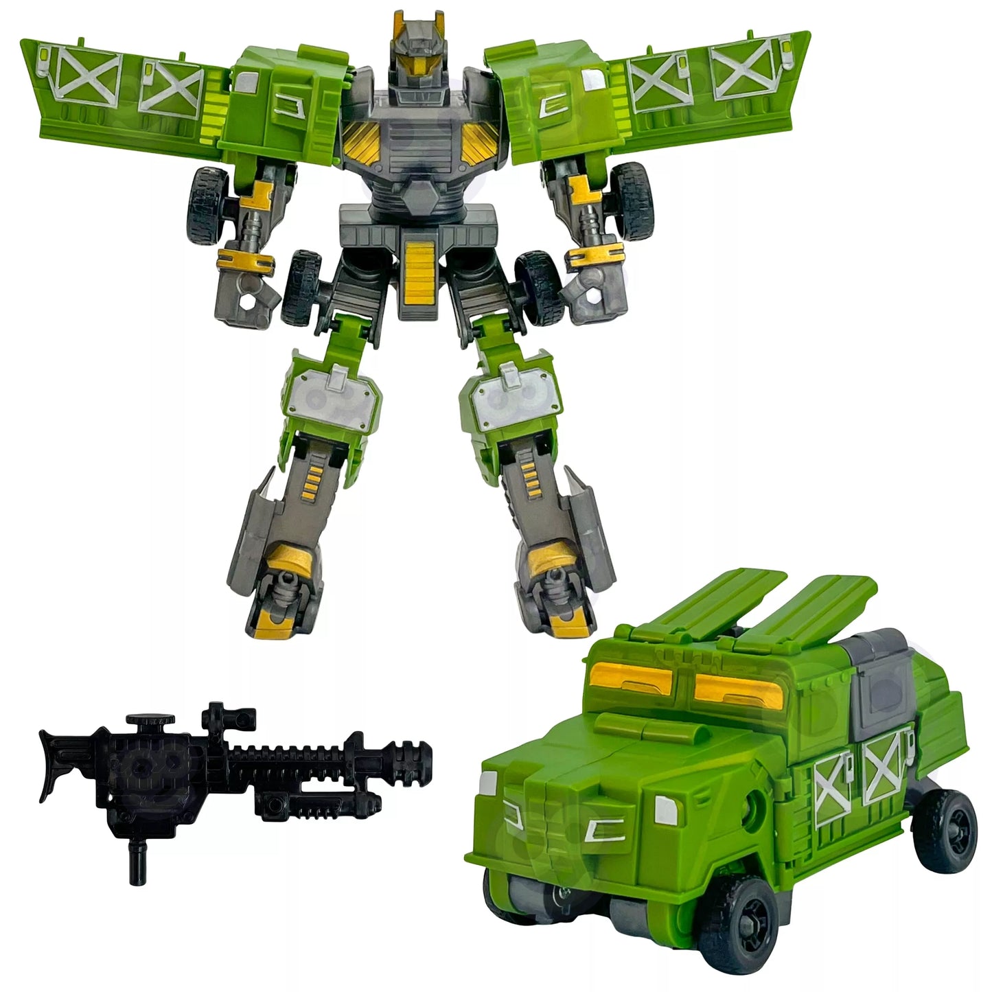 WOOPIE transformuojančių robotų 4in1 kovinių automobilių rinkinys