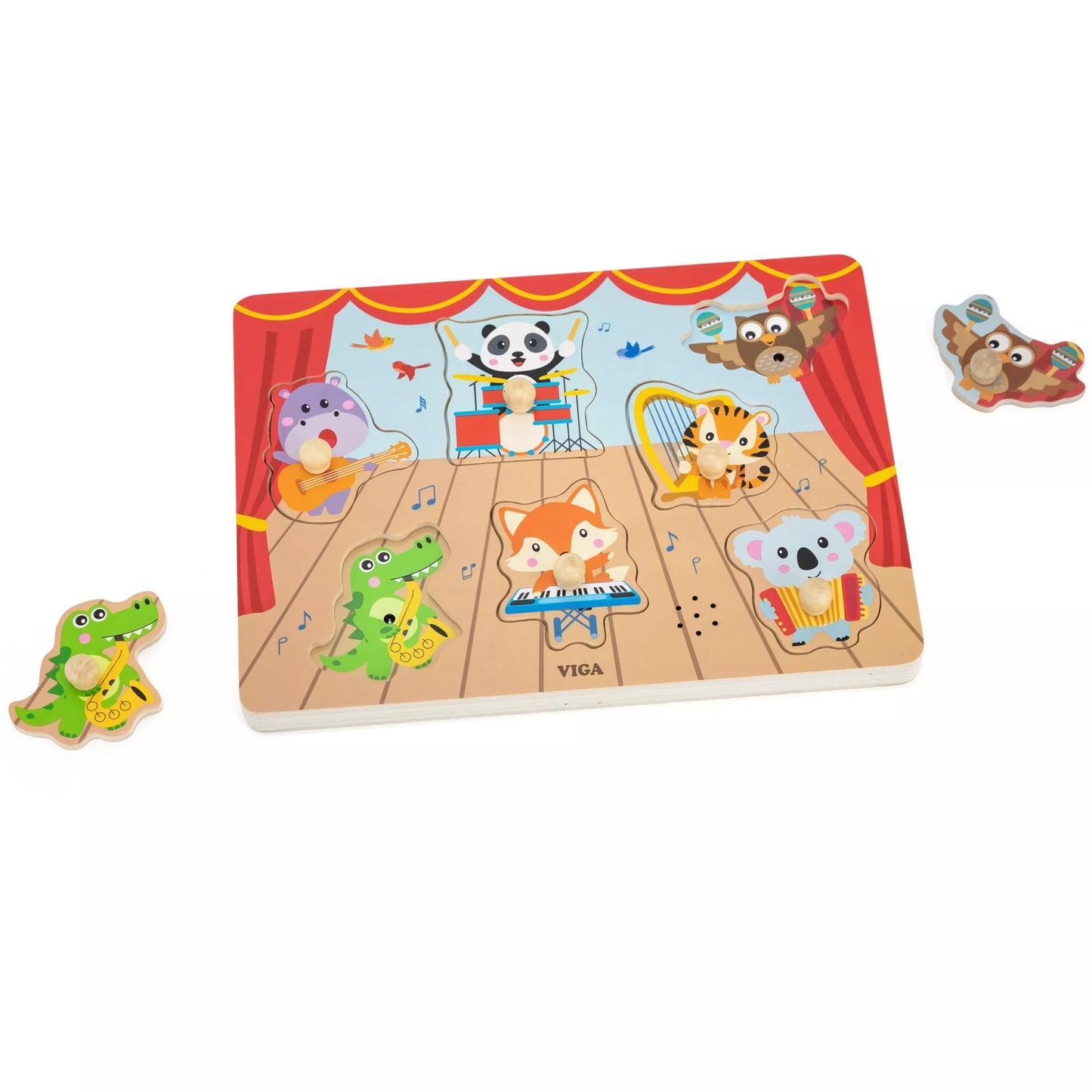 VIGA garso dėlionės, muzikiniai gyvūnai