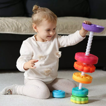 WOOPIE BABY edukacinė piramidė – sukamas gyvūnėlių bokštas.
