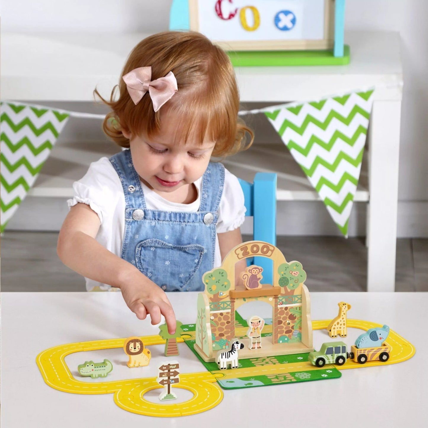 TOOKY TOY Mini ZOO Set Nešiojamų gyvūnų krepšių rinkinys