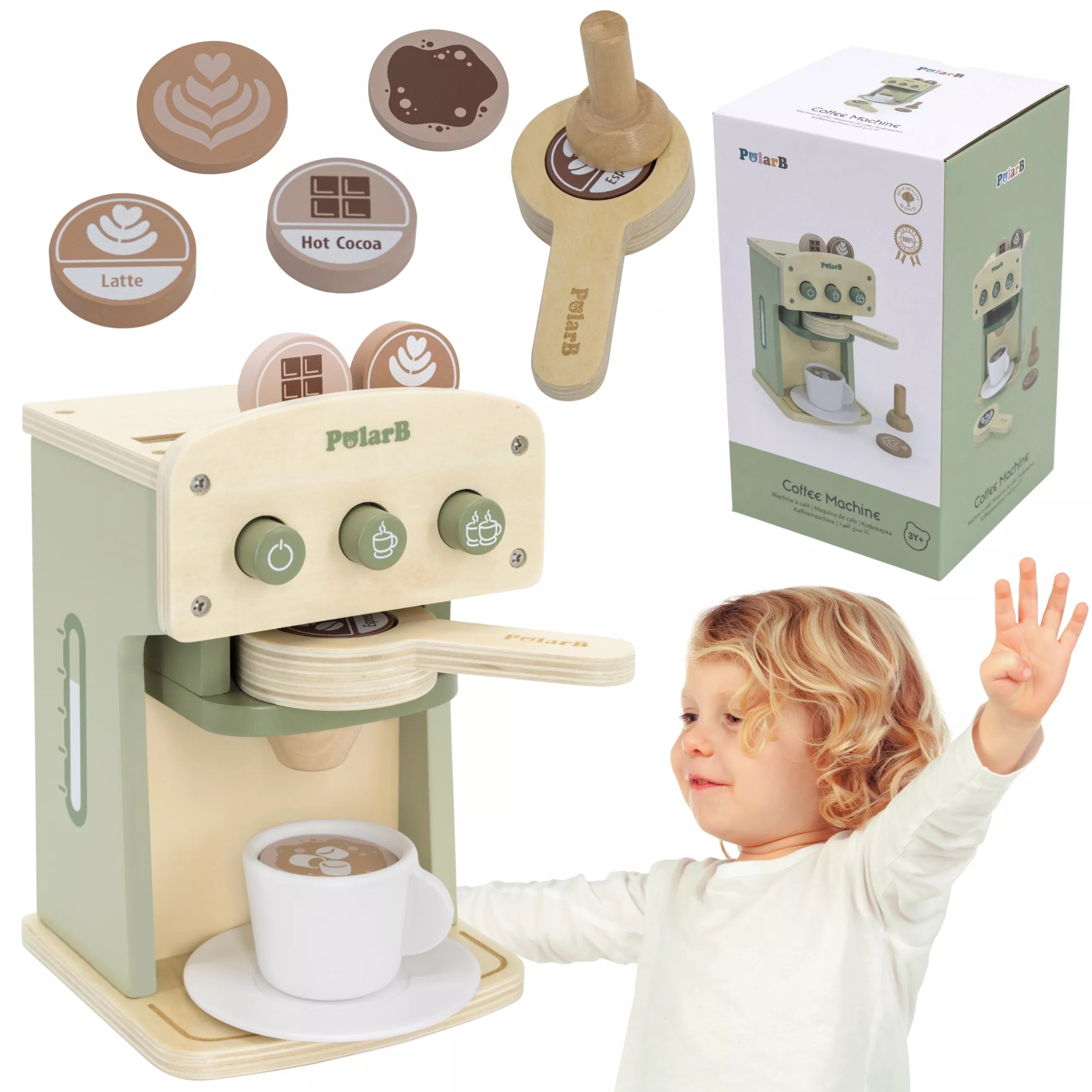 Medinis kavos aparatas ir priedai