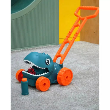 Woopie dinozauras–žoliapjovė su burbulais