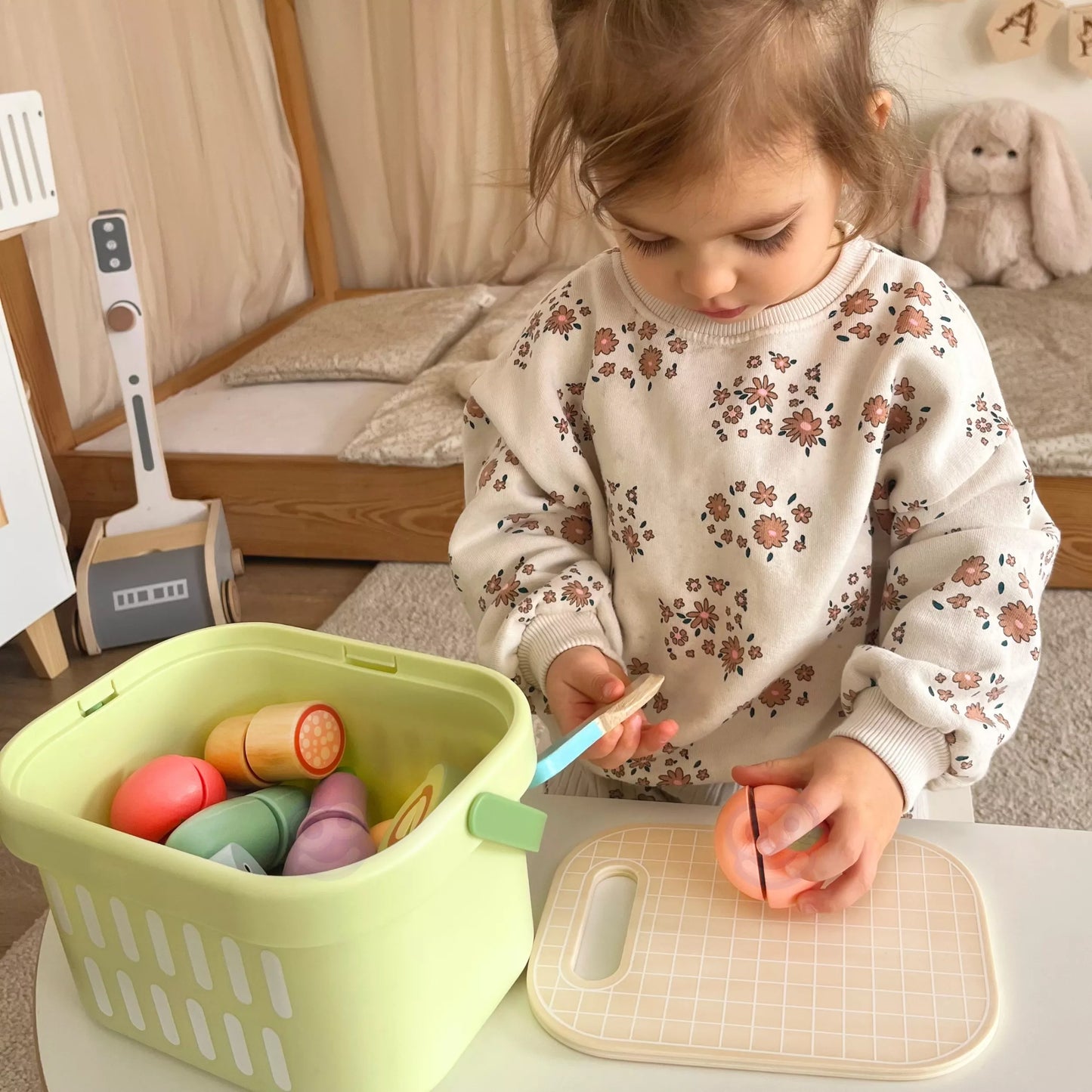 Tooky Toy medinis maisto pjaustymo rinkinys