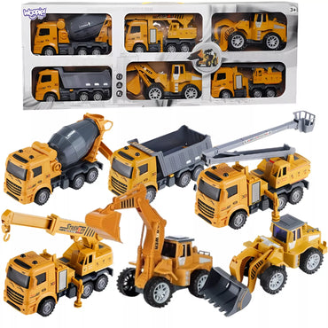 WOOPIE didelis statybinių transporto priemonių rinkinys 6in1