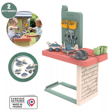 SMOBY namelis su dirbtuvėmis + 39 priedai