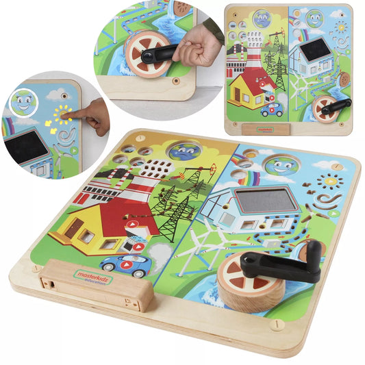 Montessori edukacinė lenta atsinaujinanti ir neatsinaujinanti energija