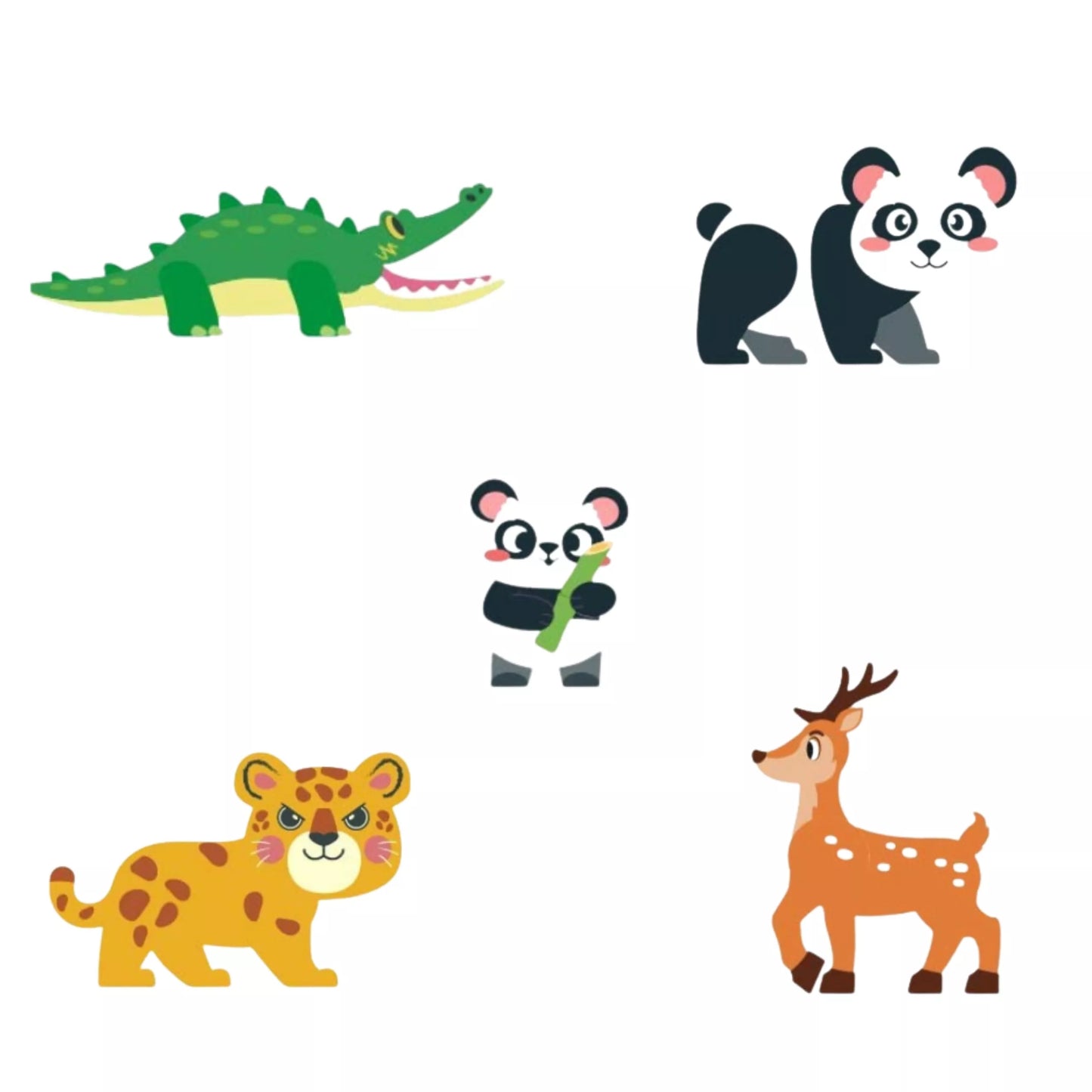 WOOPIE magnetiniai statybiniai blokai 3D mokomasis rinkinys Reti gyvūnai 45el.