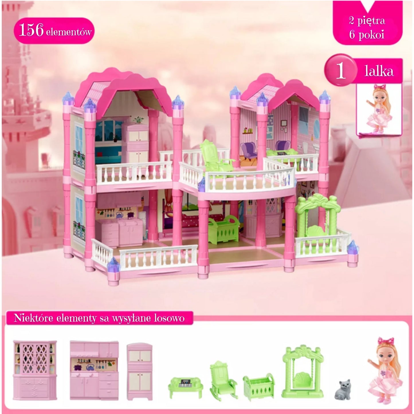 WOOPIE lėlių namelio sodo vila 156 vnt.