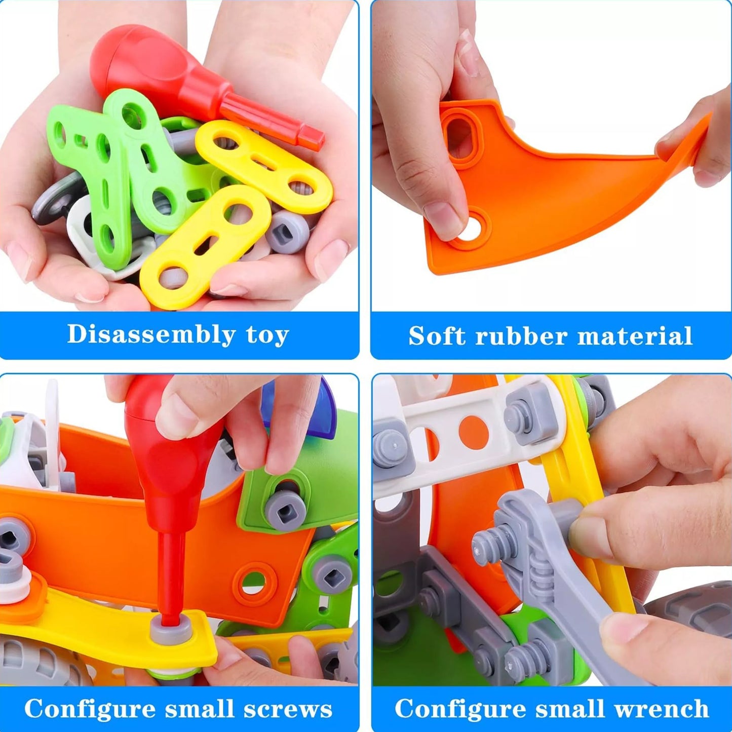 WOOPIE konstravimo kaladėlių rinkinys STEM transporto priemonės 163 vnt.