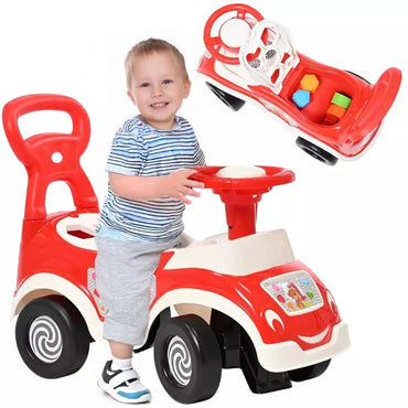 WOOPIE 4-in-1 vaikiškas stumdukas, vaikštynė ir rikiavimo žaislas su garsu ir daiktų laikymu