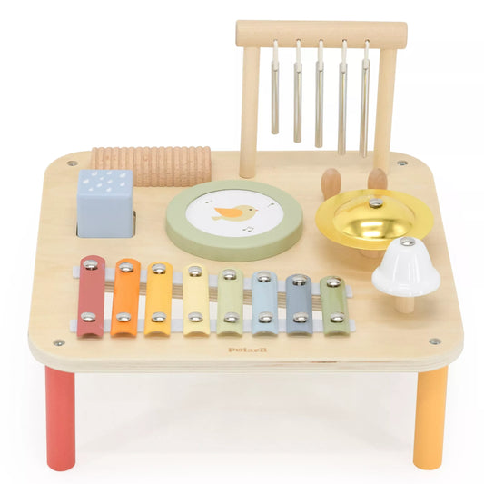 Viga medinis edukacinis muzikinis sensorinis stalas 7in1