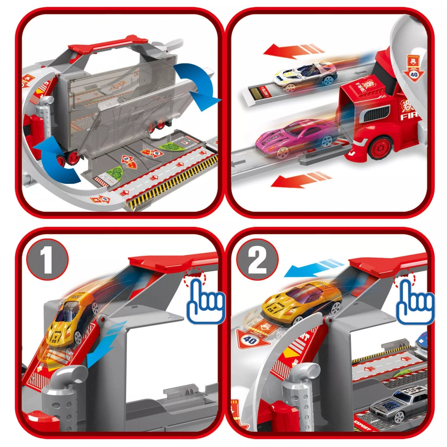 WOOPIE sunkvežimio vilkiko garažo lenktynių trasos rinkinys