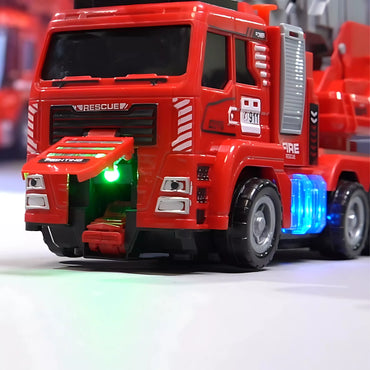 WOOPIE interaktyvus gaisrinės automobilis su judančiomis kopėčiomis