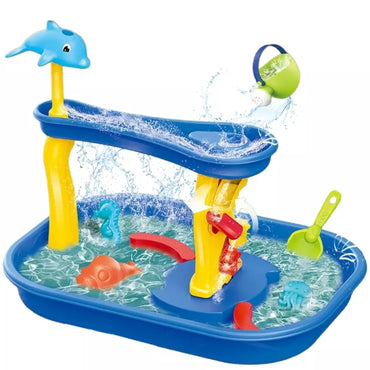 Woopie vandens žaidimų rinkinys 2in1 su vandens ratu ir čiuožykla