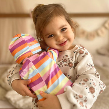 WOOPIE ROYAL Lėlės drabužių komplektas Romperio bodis Vienaragio kepurė 43-46 cm