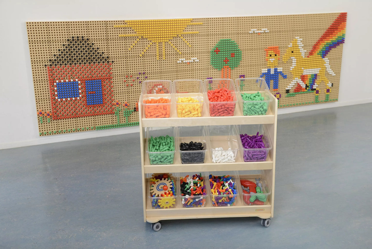 MASTERKIDZ spalvingi mokslo lentos kaiščiai, 512 detalių, 8 spalvos