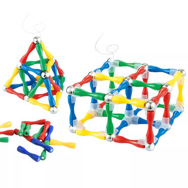 WOOPIE magnetiniai konstruktoriaus kaladėlės 3D 128 vnt. XXL