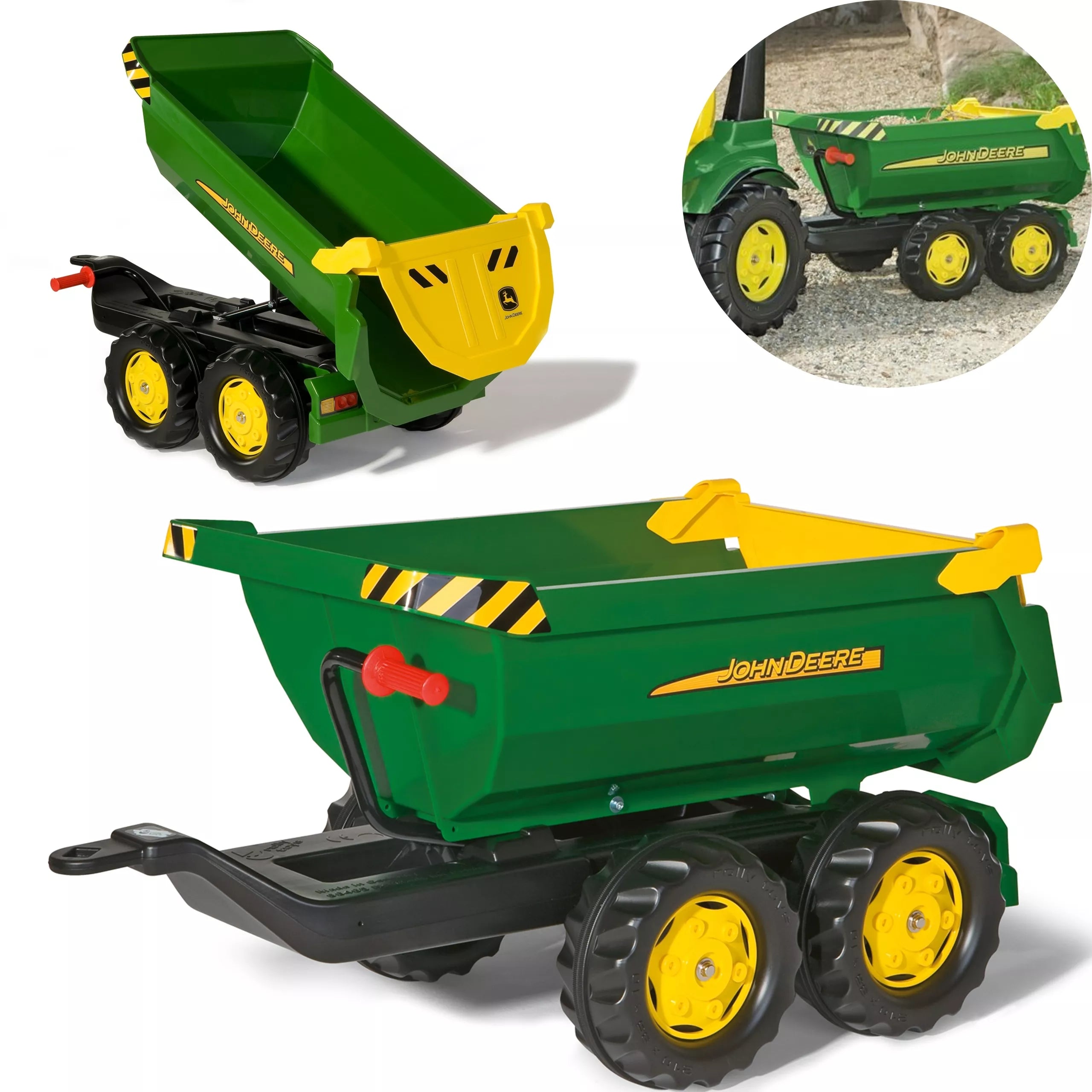 Rolly Toys RollyHalfpipe John Deere savivartis priekaba