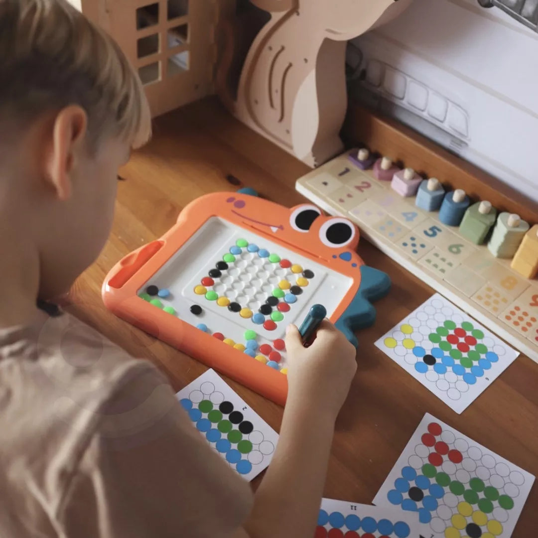 WOOPIE magnetinė lenta vaikams Montessori MagPad dinozauras