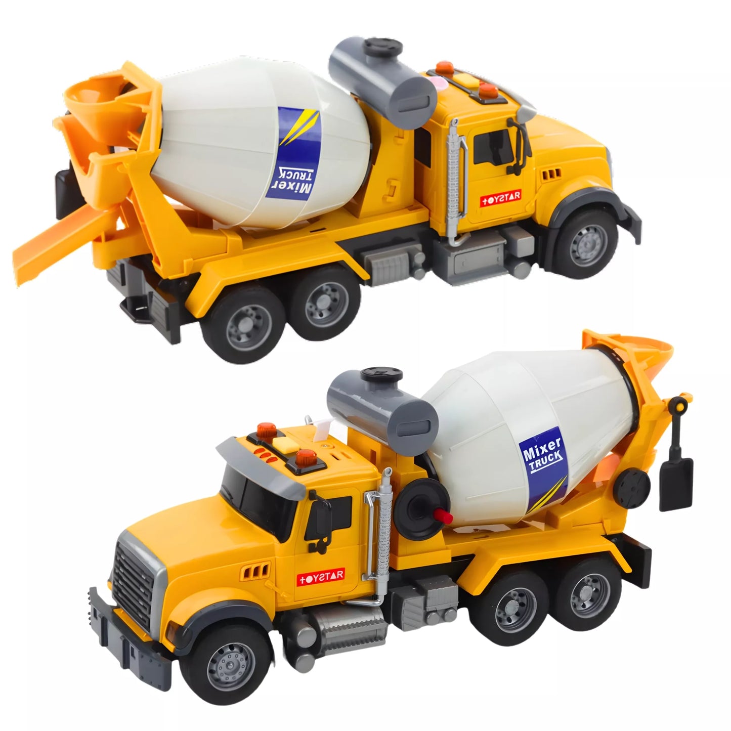 WOOPIE Sunkvežimis Betono maišytuvas Rotary Būgnas Šviesos Skamba Geltona