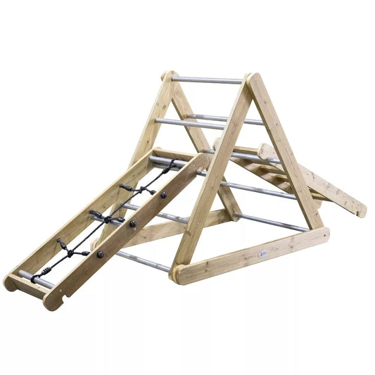 CLASSIC WORLD EDU medinis žaidimų aikštelės XL Montessori laipiojimo kopėčių komplektas