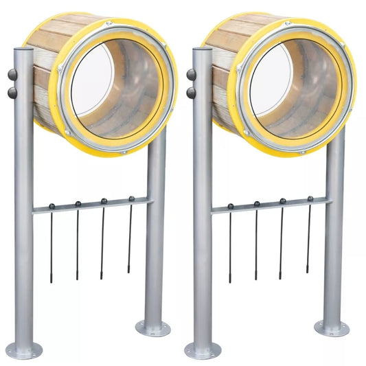 Classic World EDU mediniai lauko būgnai 2 vnt. su lazdelėmis