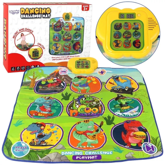  WOOPIE dinozaurų muzikinis kilimėlis, arkadinis šokių žaidimas