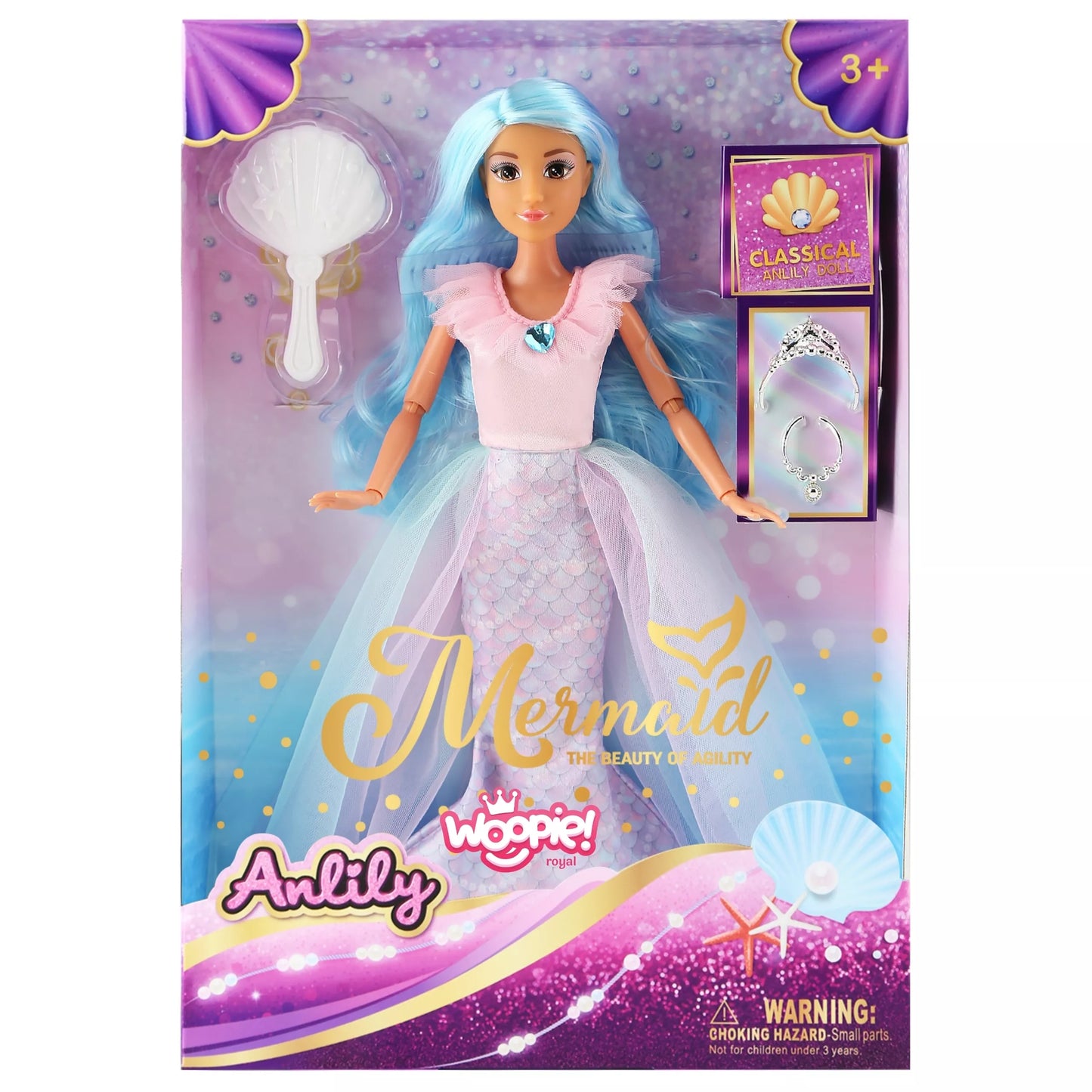 WOOPIE ROYAL Lili Lėlė – Undinė su Priedais Jūra Nuotykių