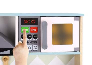 TOOKY TOY Didelė medinė virtuvėlė vaikams 10 detalių FSC