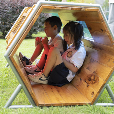 CLASSIC WORLD EDU medinis žaidimų aikštelės pagrindas XXL šliaužimo tunelis