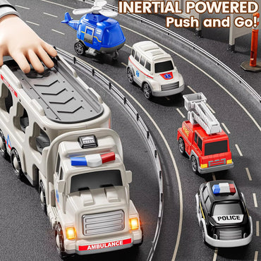 WOOPIE vilkiko rinkinys, 5 automobiliai – greitoji pagalba