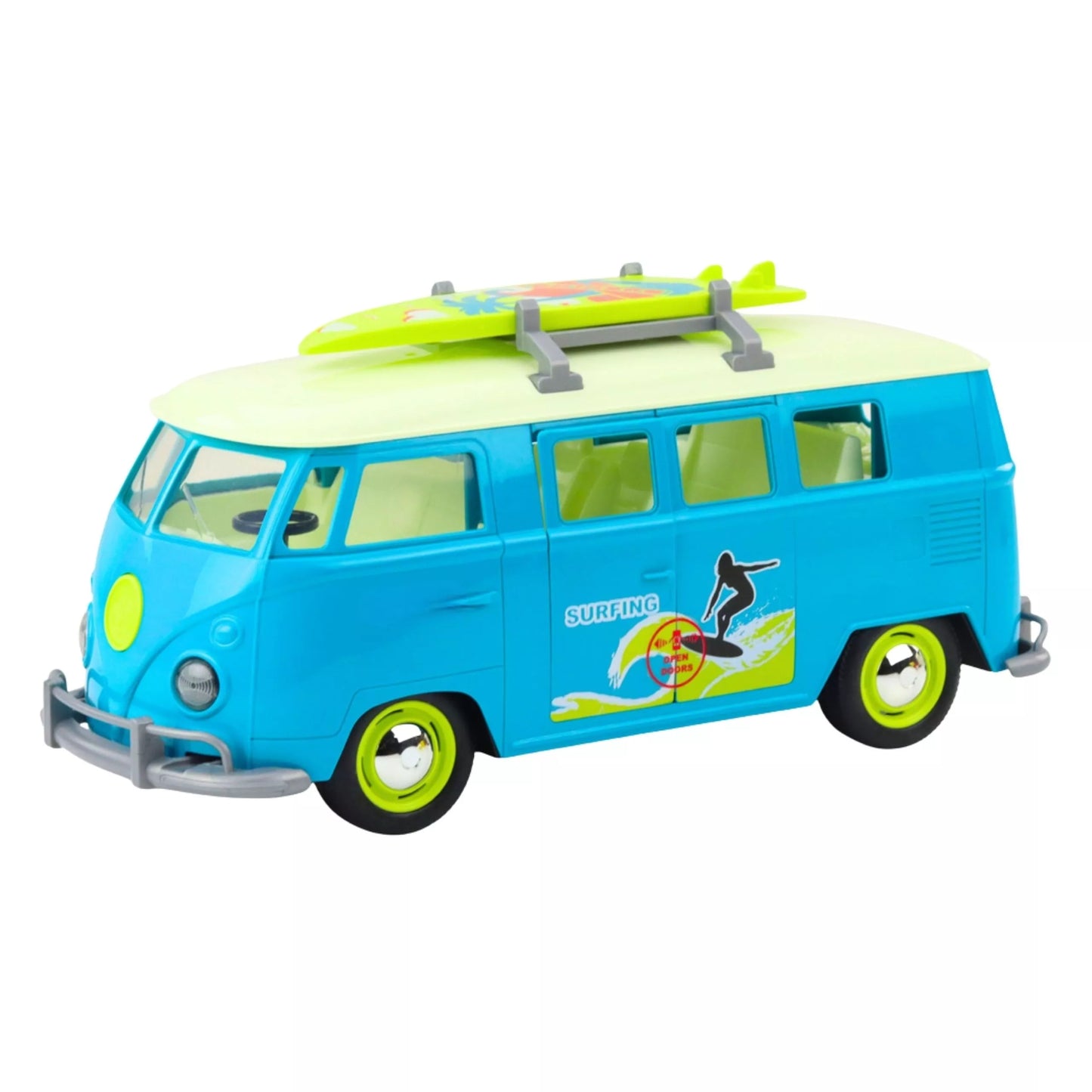 WOOPIE automobilių autobusų banglenčių sportas klasikinis mėlynas su šviesos ir garso modeliu